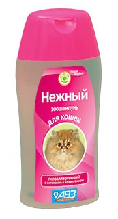 Зоошампунь Нежный для кошек 180 мл
