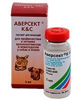 Аверсект К & С,0,2% для кошек и собак, 5 мл.