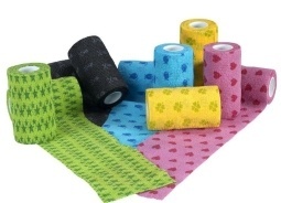 Бинт VitaVet (бандаж) самофикс цветной 10 см х 4,5 м (12 шт/уп)