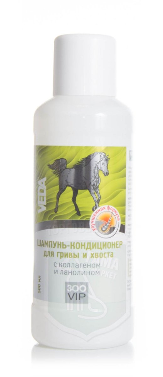 Шампунь-кондиционер для гривы и хвоста с коллагеном и ланолином, 500 мл