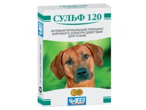 Сульф 120 для собак, 6 таблеток
