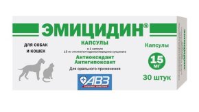 Эмицидин, 30 капсул х 15 мг