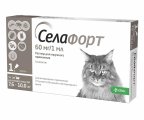 Селафорт капли для кошек 7,6-10 кг, 60 мг*1 мл