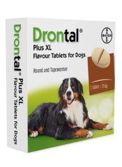 Дронтал Плюс для крупных собак XL, 2 таб