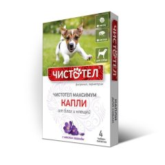 Чистотел Максимум капли для собак /упак 4 пип/