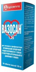 Вазосан 1,25 мг, 30 таблеток