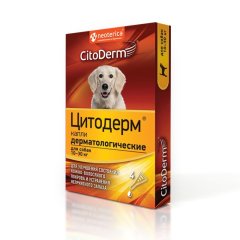 ЦИТОДЕРМ Капли дерматологические для  собак 10-30 кг 4 пип D102