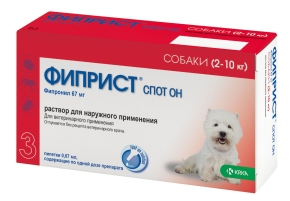 Фиприст Спот-Он д/собак 2-10 кг, 0,67*1 пип